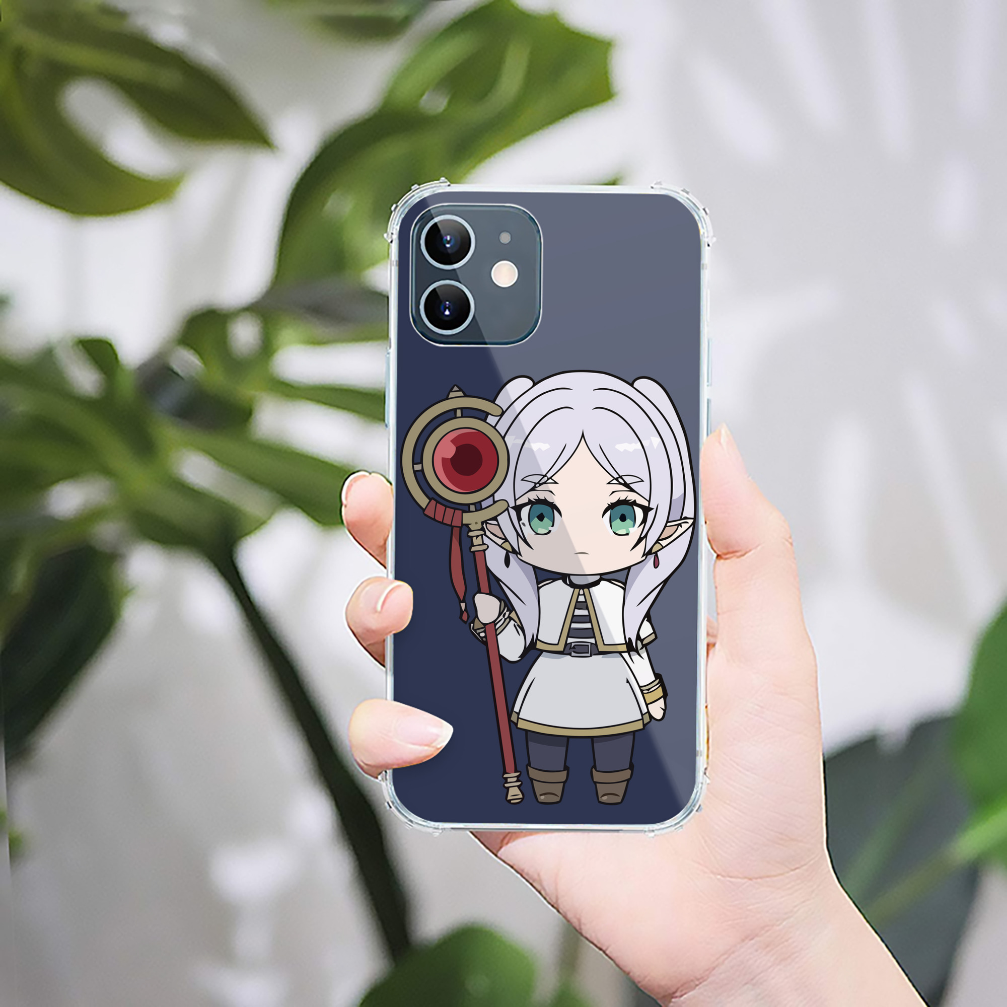 （画像用） 葬送のフリーレン Frieren 【iPhone 12シリーズ対応】透明スマホケース（クリアソフトケース）